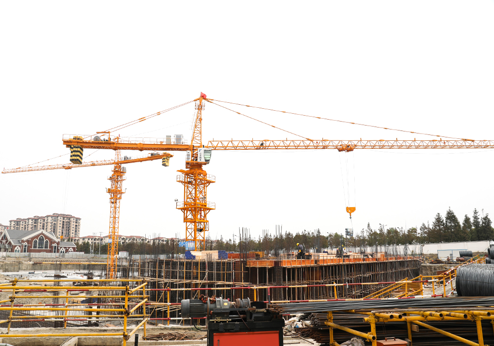 QTP63 (5610) 6ton Topkit Type Tower Crane Jib Dĺžka 56m