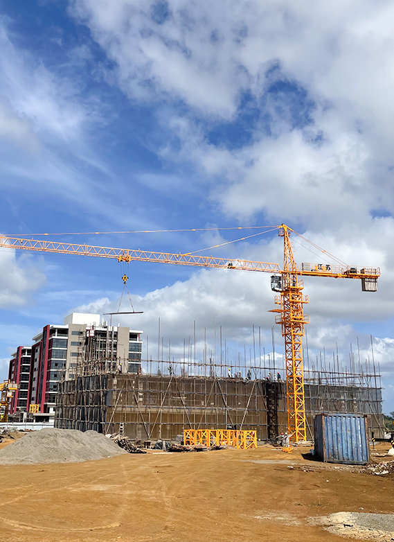 Projekt QTZ50 (5010) Tower Crane na Maurícius